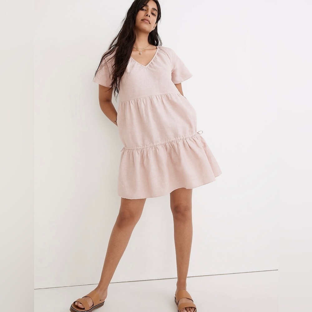 Madewell Linen-Blend Lorelei Mini Dress Sz XXS